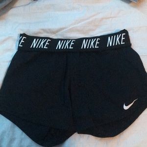 black nike shorts